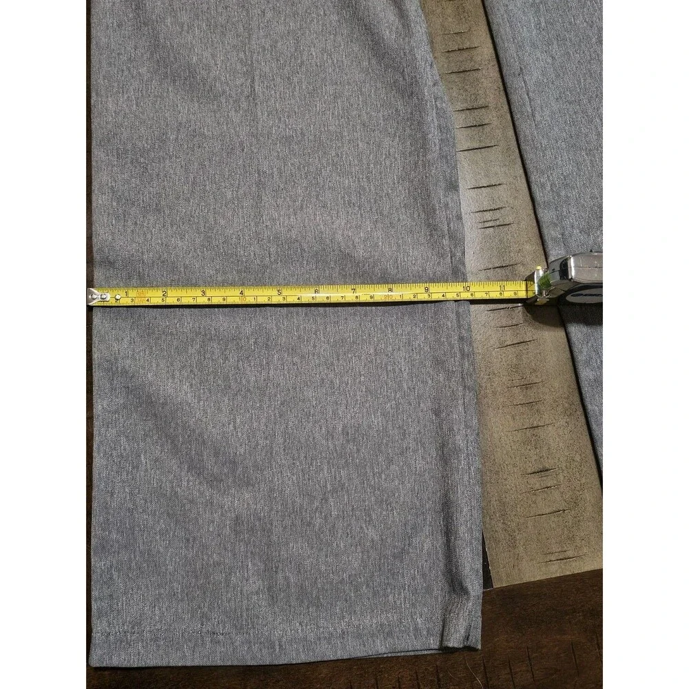 Lee  Pants  GrayWomen's  Flex Motion  Mid Rise Straight Leg Ash Heather  Sz 14 - Picture 9 of 10